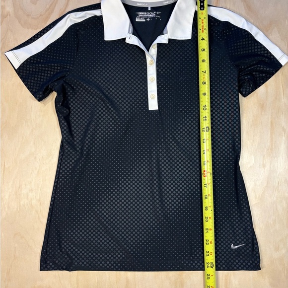 Nike Black and White Dotted Polo Shirt - Picture 4 of 8